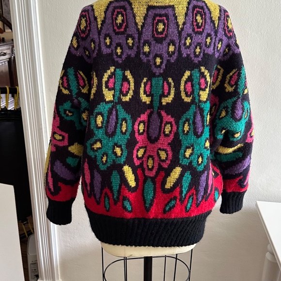 IB Diffusion Sweater 80s Colorful Wool Blend - Picture 8 of 8